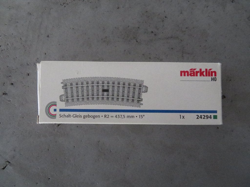 Märklin 24294 - Schalt-Gleis gebogen (3x), Hobby en Vrije tijd, Wisselstroom, Nieuw, Rails, Ophalen of Verzenden