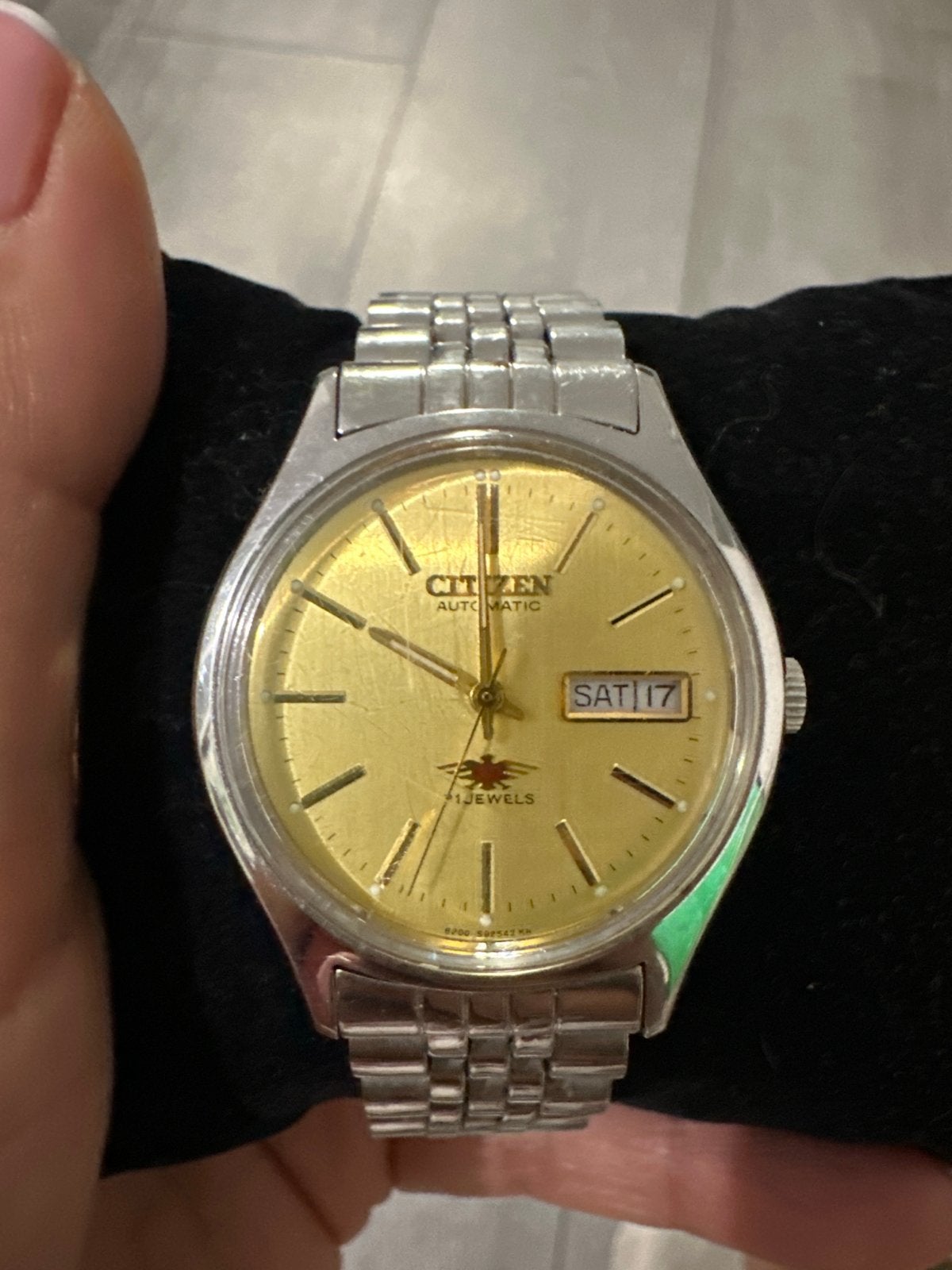 Citizen Automatic 21 Jewels Polshorloge - Goudkleurig, Gebruikt, Staal, Ophalen of Verzenden, Polshorloge
