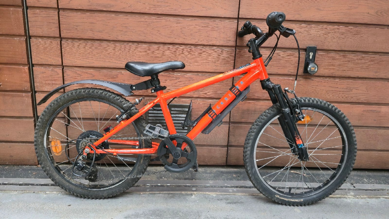 Oranje Rockrider EXPL 500 20 inch, Fietsen en Brommers, Fietsen | Crossfietsen en BMX, Ophalen, Gebruikt, Velgrem, Aluminium