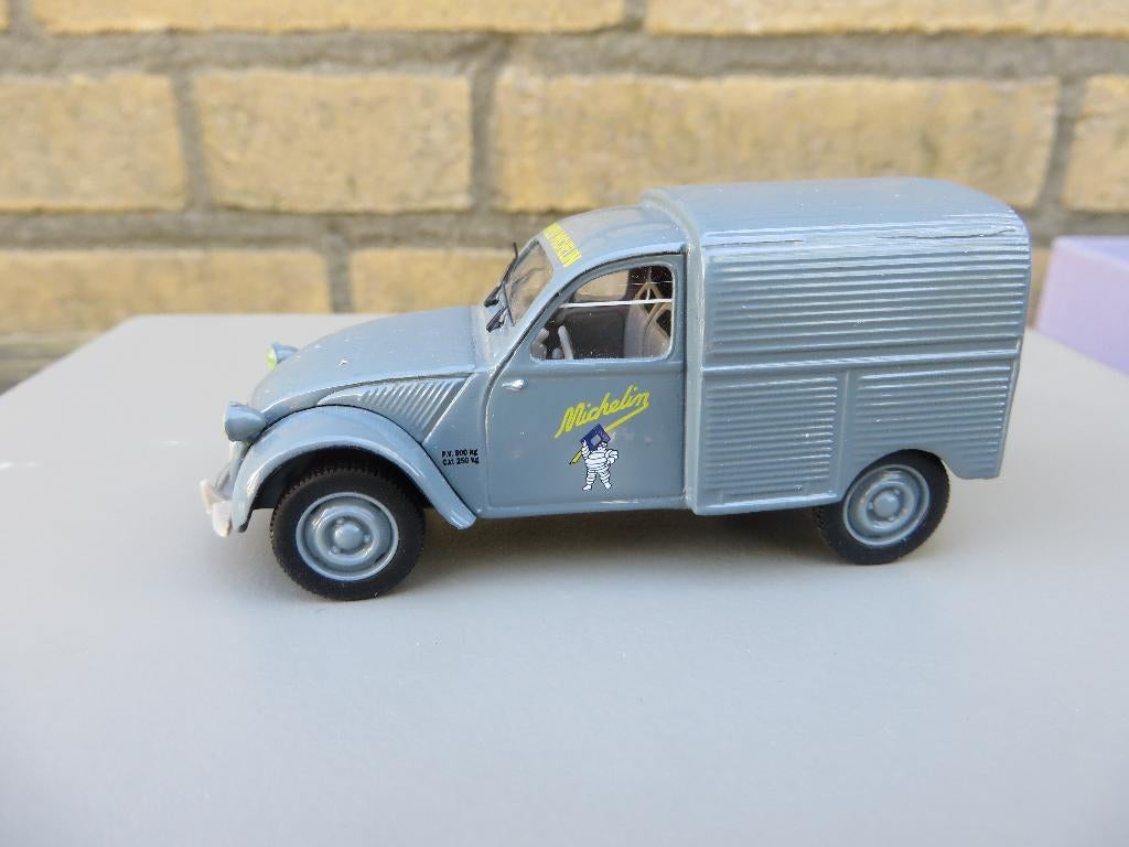 Norev 2CV Bestel eend MICHELIN grijs, Ophalen of Verzenden, Gebruikt, Auto, Norev