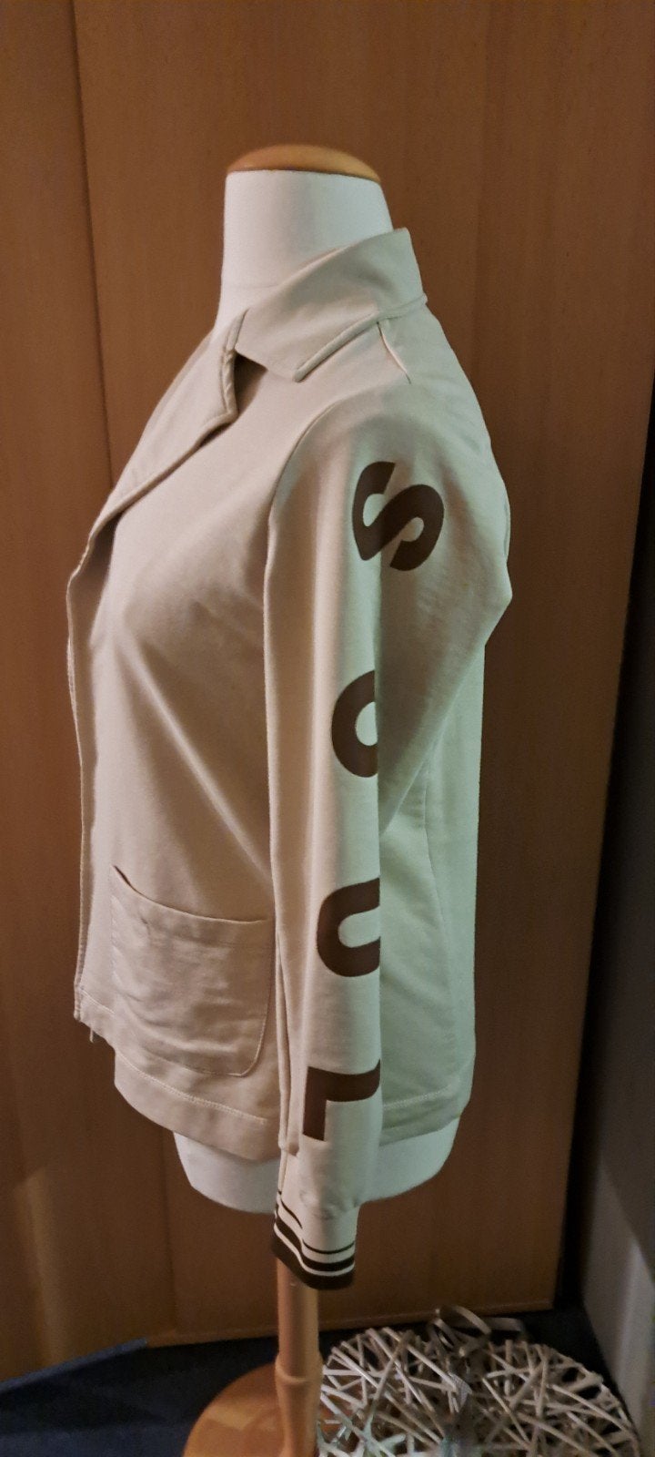 Maicazz  Jasje Maat XL draagmaat 42 met 'SOUL' Opdruk, Beige, Maat 42/44 (L), Nieuw, Ophalen of Verzenden
