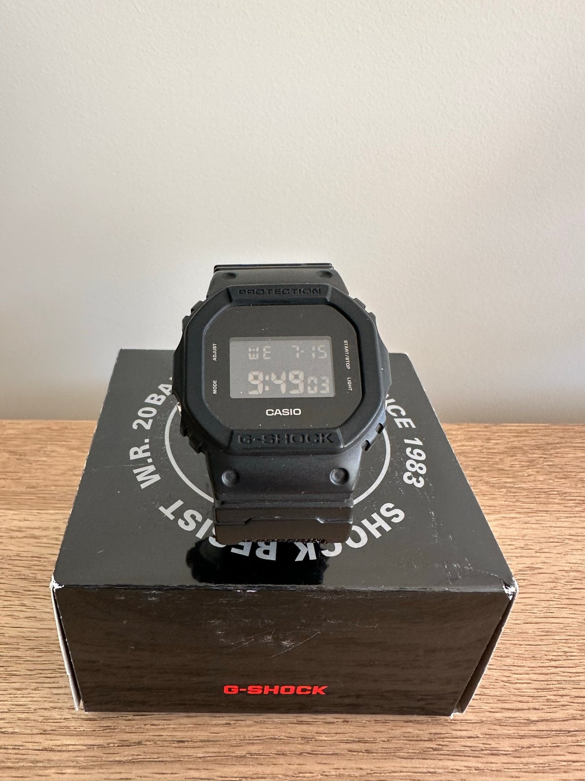 Casio G-Shock DW-5600BBN Militair Zwart Horloge, Ophalen, Casio, Kunststof, Polshorloge