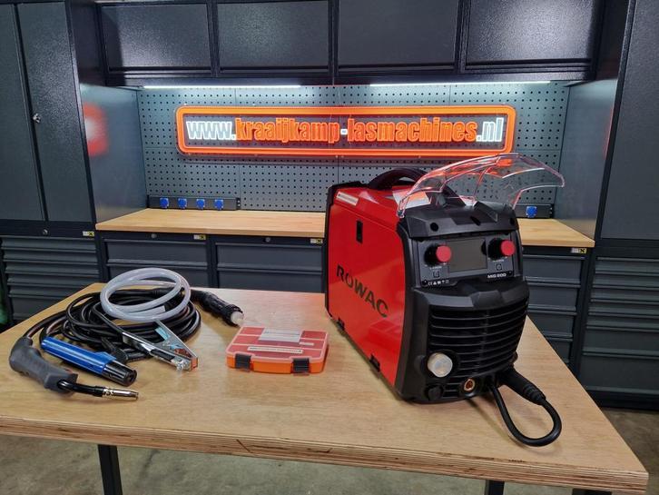 Rowac mig 200p DUBBEL PULSE! Kraaijkamp-lasmachines GARANTIE, Doe-het-zelf en Verbouw, Gereedschap | Lasapparaten, Rowac, Nobelweg 5, 6669 MV Dodewaard