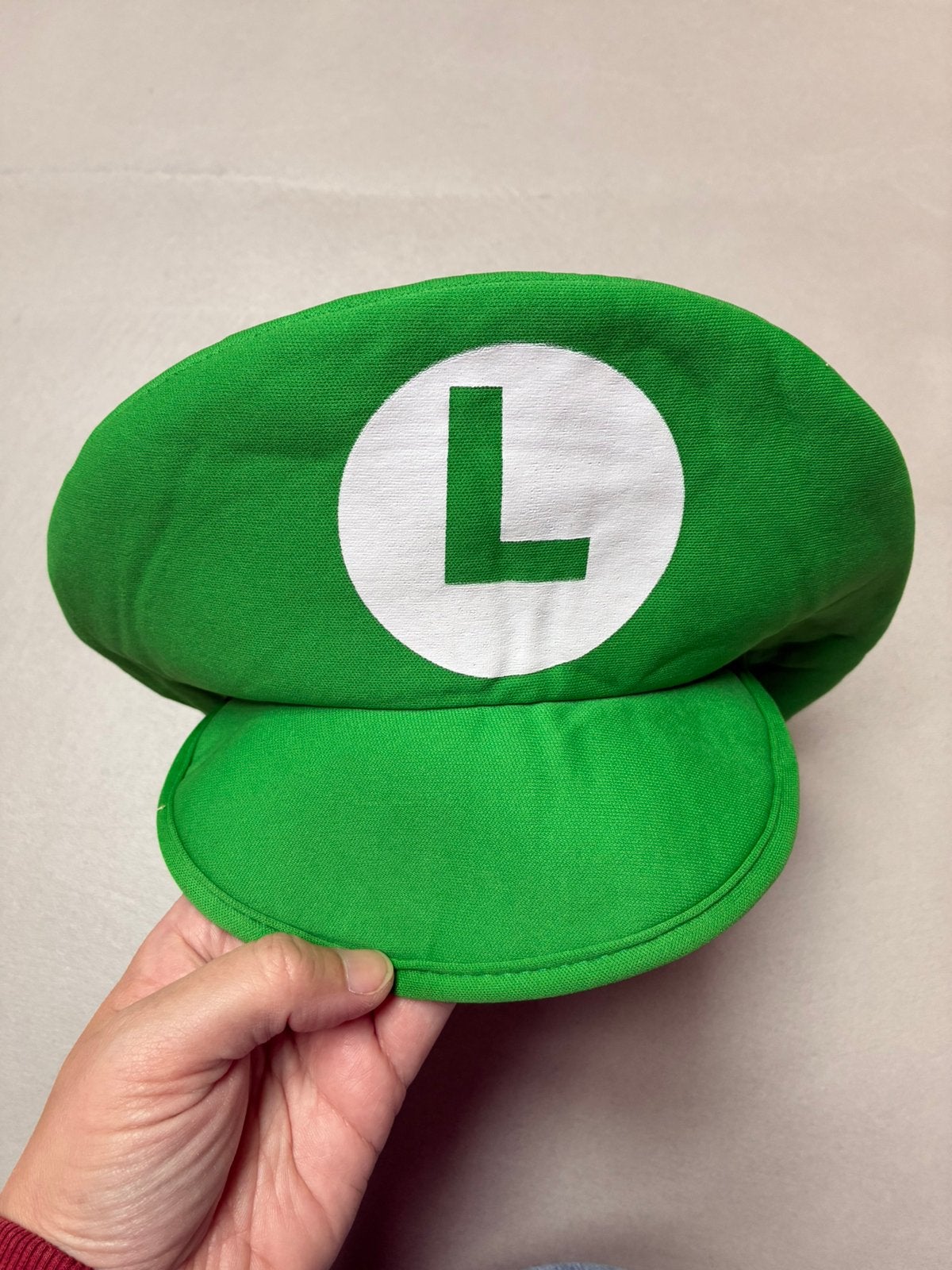 Luigi pet verkleden carnaval, Ophalen of Verzenden, Zo goed als nieuw, Jongen of Meisje