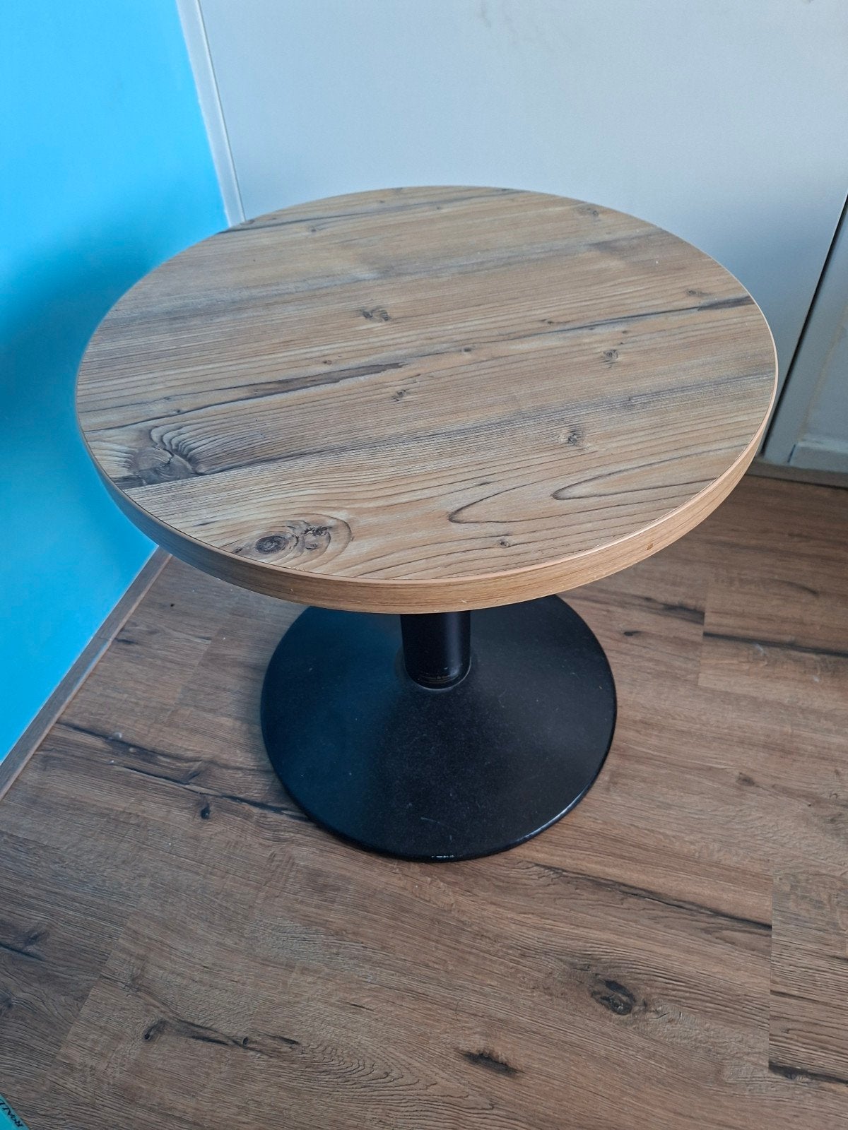 Ikea Kinderen Tafel 50x50 - Rond Houten Blad, Huis en Inrichting, Minder dan 55 cm, Gebruikt, Rond, Hout