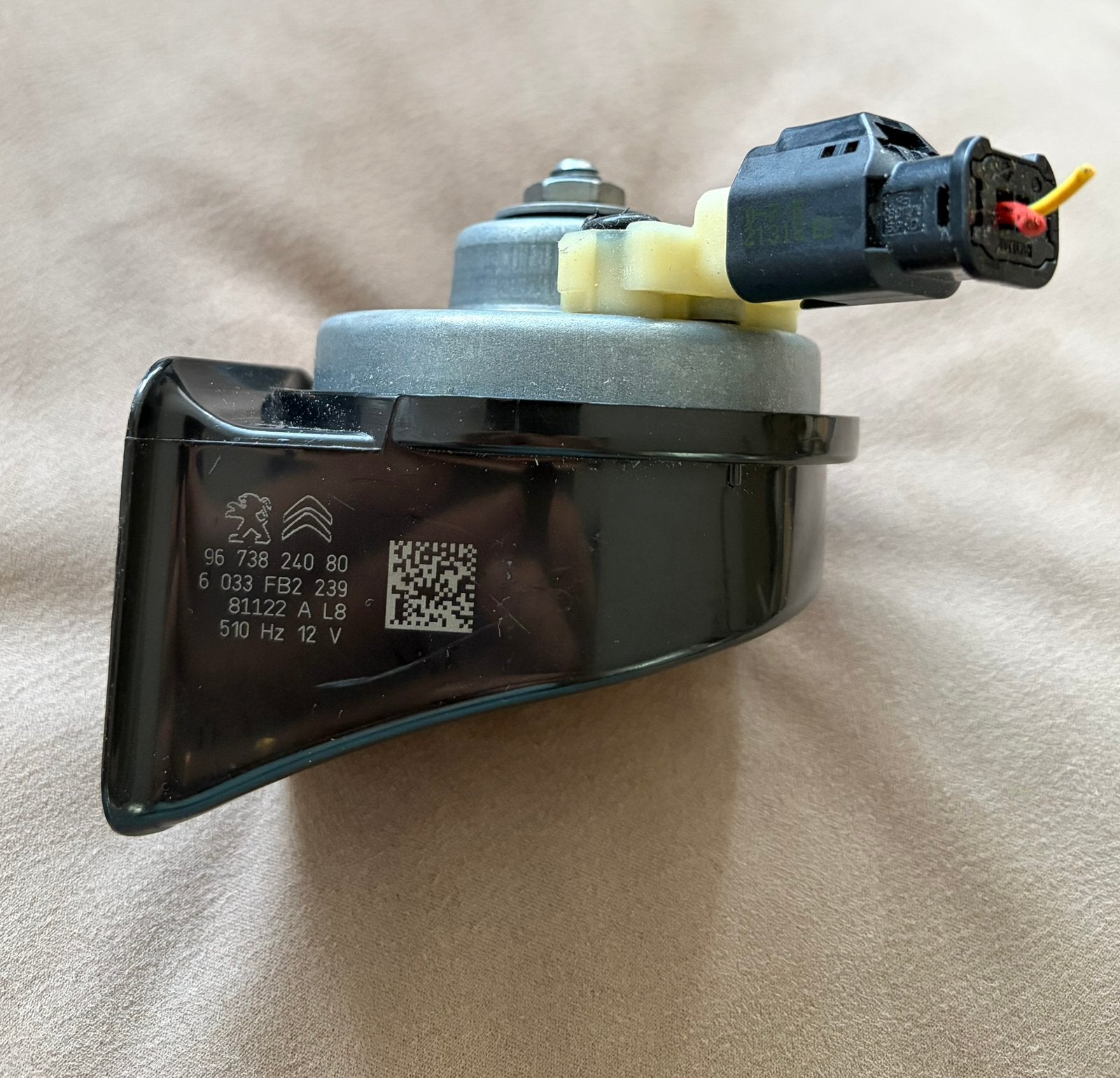 Originele PSA Claxon / Toeter 510 Hz – 9673824080, Ophalen of Verzenden, Gebruikt, Peugeot