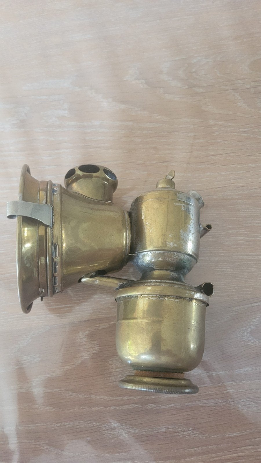 Antieke Carbidlamp 1900-1930 fiets/rijtuiglamp, Antiek en Kunst, Antiek | Lampen, Ophalen of Verzenden