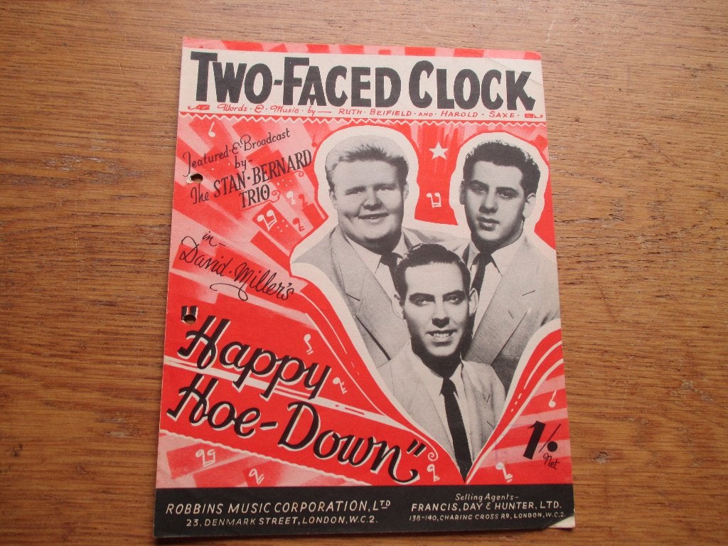 TWO-FACED CLOCK, Muziek en Instrumenten, Bladmuziek, Gebruikt, Piano, Ophalen of Verzenden, Artiest of Componist