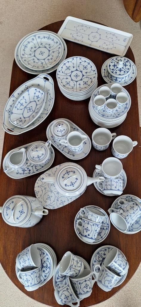 Blauw saks uitgebreid servies, Huis en Inrichting, Keuken | Servies, Ophalen, Gebruikt, Porselein, Overige stijlen