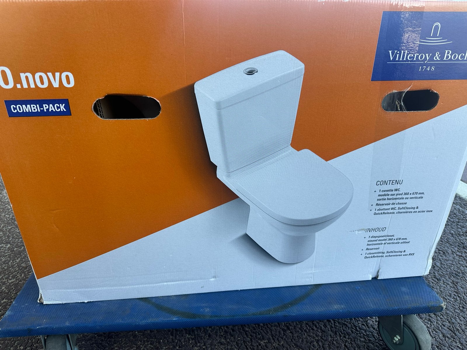 Villeroy & Boch O.novo Combi-Pack Toilet - Nieuw in doos, Ophalen of Verzenden, Nieuw, Toilet