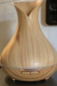 O’Dor Aroma Diffuser met LED Verlichting - Houtnerf Design, Huis en Inrichting, Ophalen, Gebruikt, Kunststof, Modern