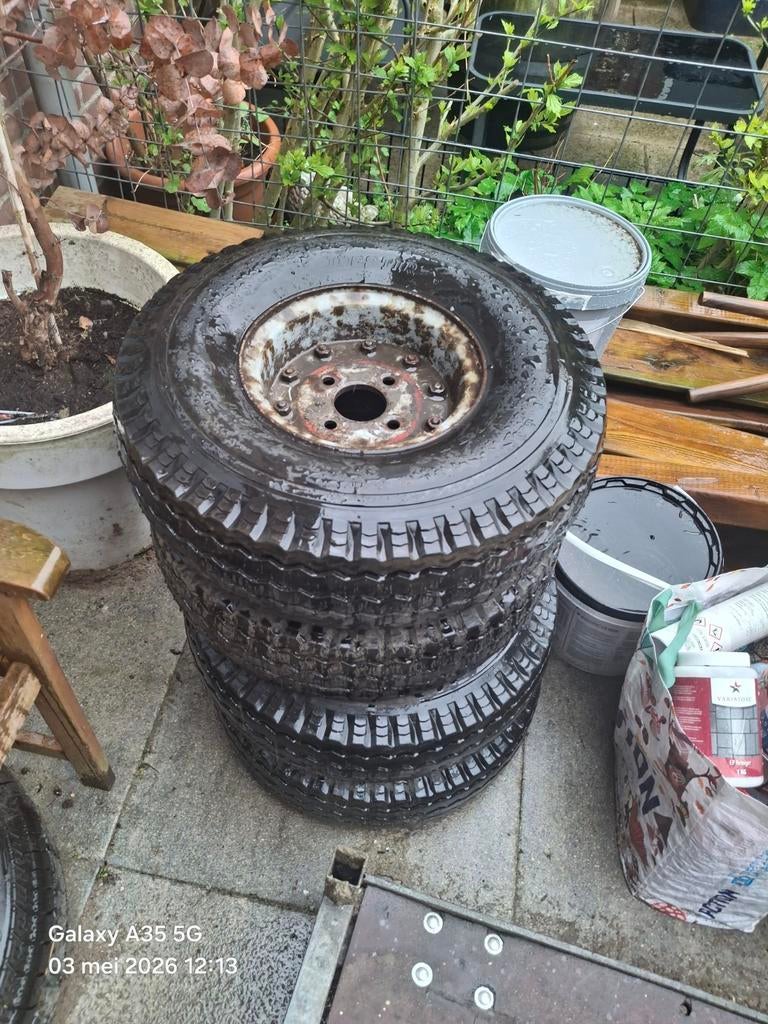 Wielen voor aanhanger of kar ., Doe-het-zelf en Verbouw, Transportwagens, Gebruikt, 100 liter of meer, Ophalen