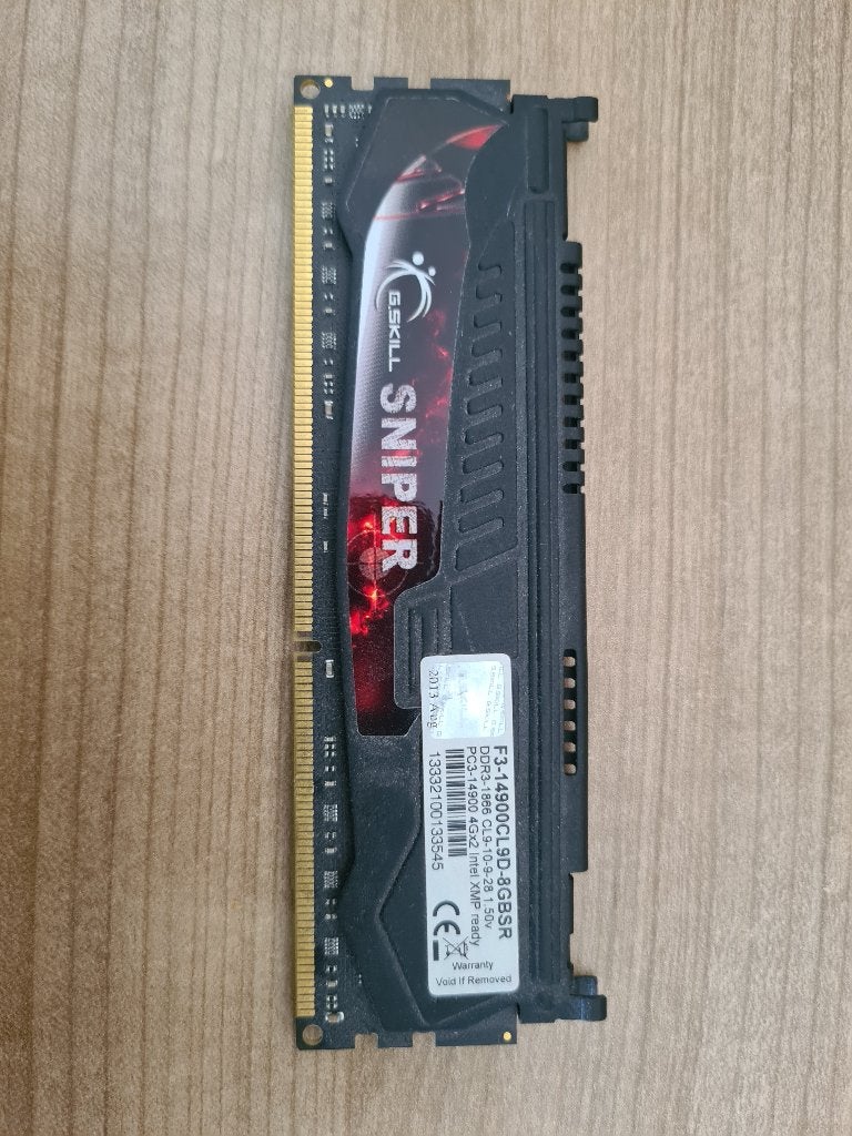 Gskill sniper 1866 4gb (1 module), Computers en Software, RAM geheugen, Ophalen of Verzenden, Gebruikt, DDR4, Laptop