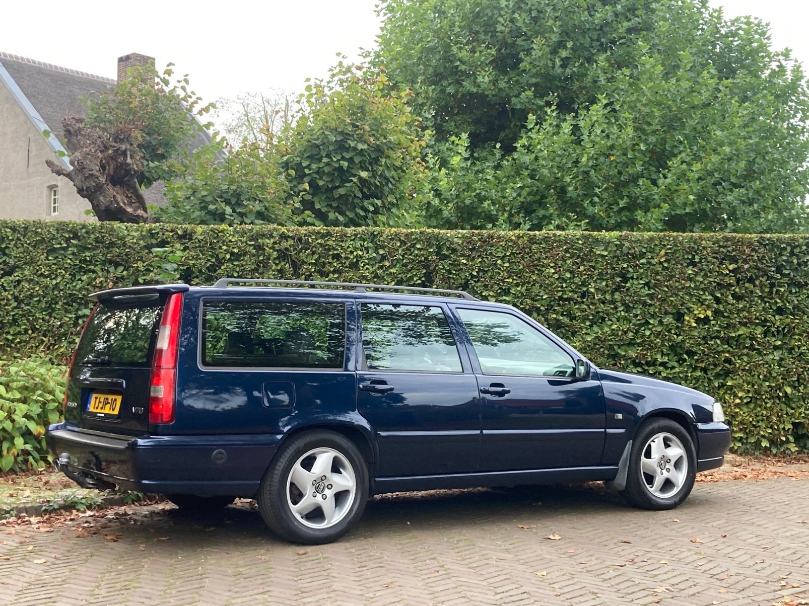 Volvo V70 2.5 AUT 1998 Blauw LPG, 1502 kg, Zwart, Blauw, Leder en Stof