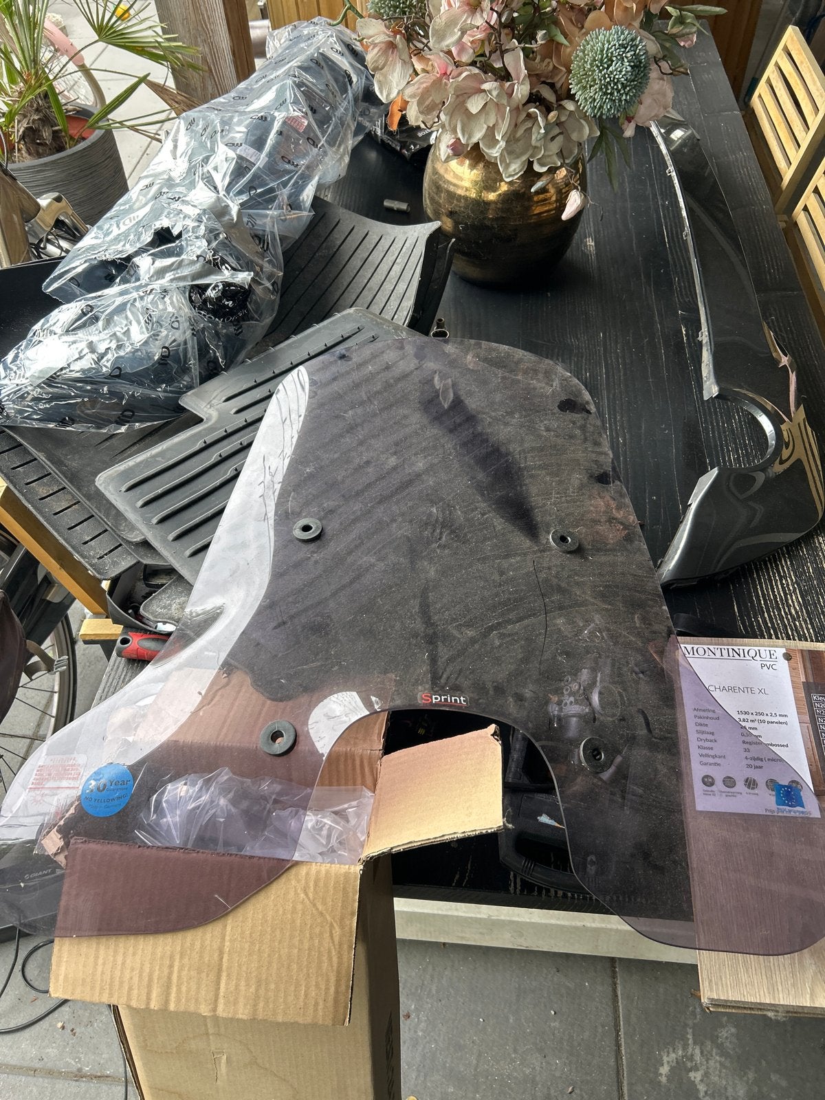 Vespa Sprint windscherm licht gesmoked, Fietsen en Brommers, Brommeronderdelen | Scooters, Ophalen, Nieuw, Overige typen, Vespa