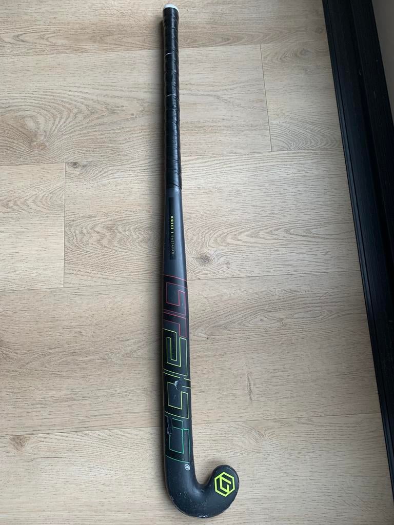 Brabo hockeystick ogeez rastafari, Sport en Fitness, Hockey, Ophalen, Gebruikt, Stick