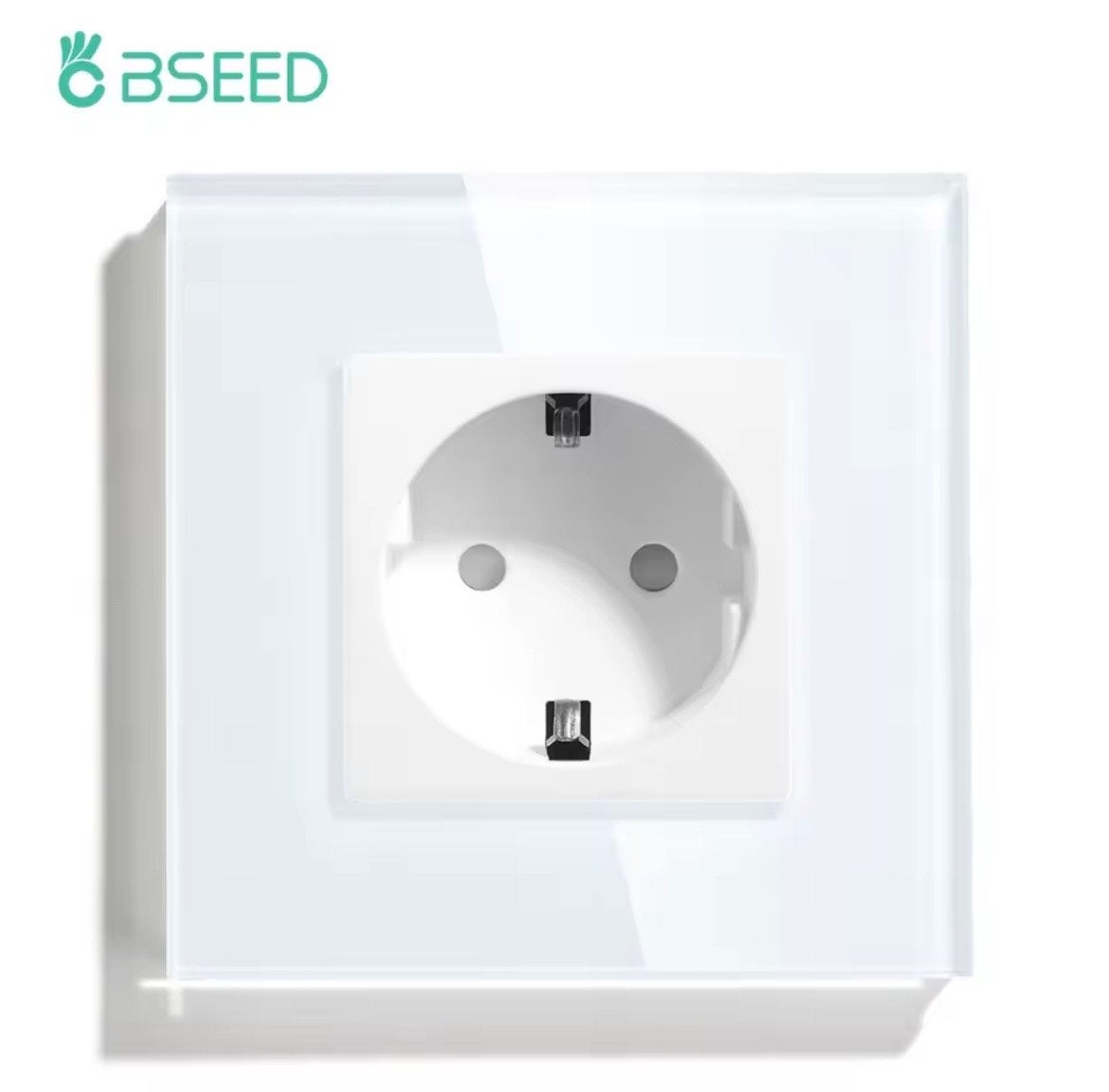 BSEED Glazen Stopcontact - Wit, Modern Design, Ophalen of Verzenden, Nieuw, Overige merken, Stopcontact