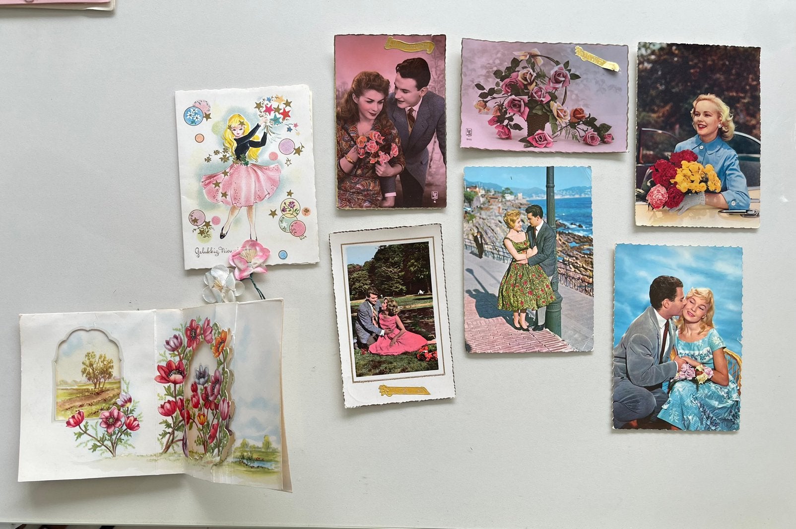 Unieke Zoldervondst: Prachtige Vintage Postkaarten 1960-1962, Ophalen of Verzenden, 1960 tot 1980
