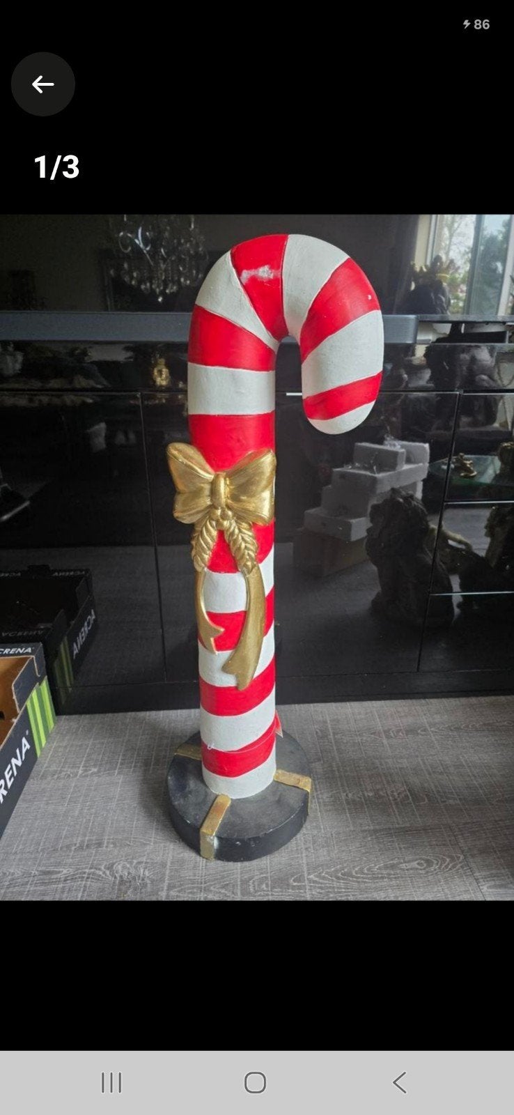 Kerst decoratie Zuurstok (nr.1)
34 x 28 x 91 cm
Bieden naar, Ophalen, Nieuw