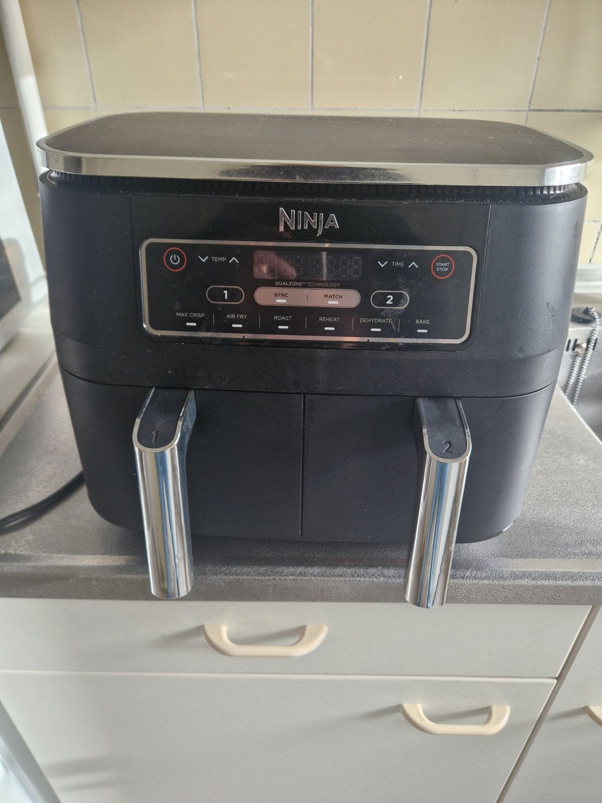 Ninja Foodi Dual Zone Airfryer, Ophalen, Airfryer XXL, 1500 gram of meer