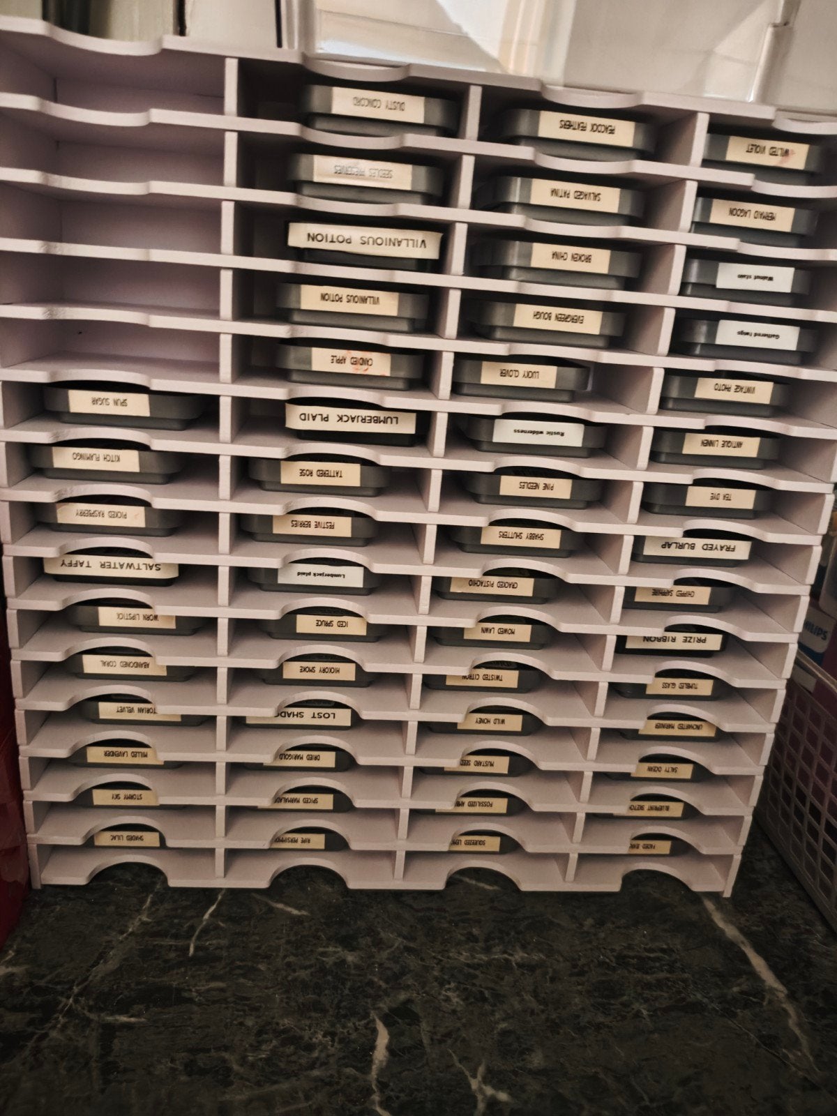 Opbergkast voor Distress Oxide Inktpads, Ophalen of Verzenden, Gebruikt