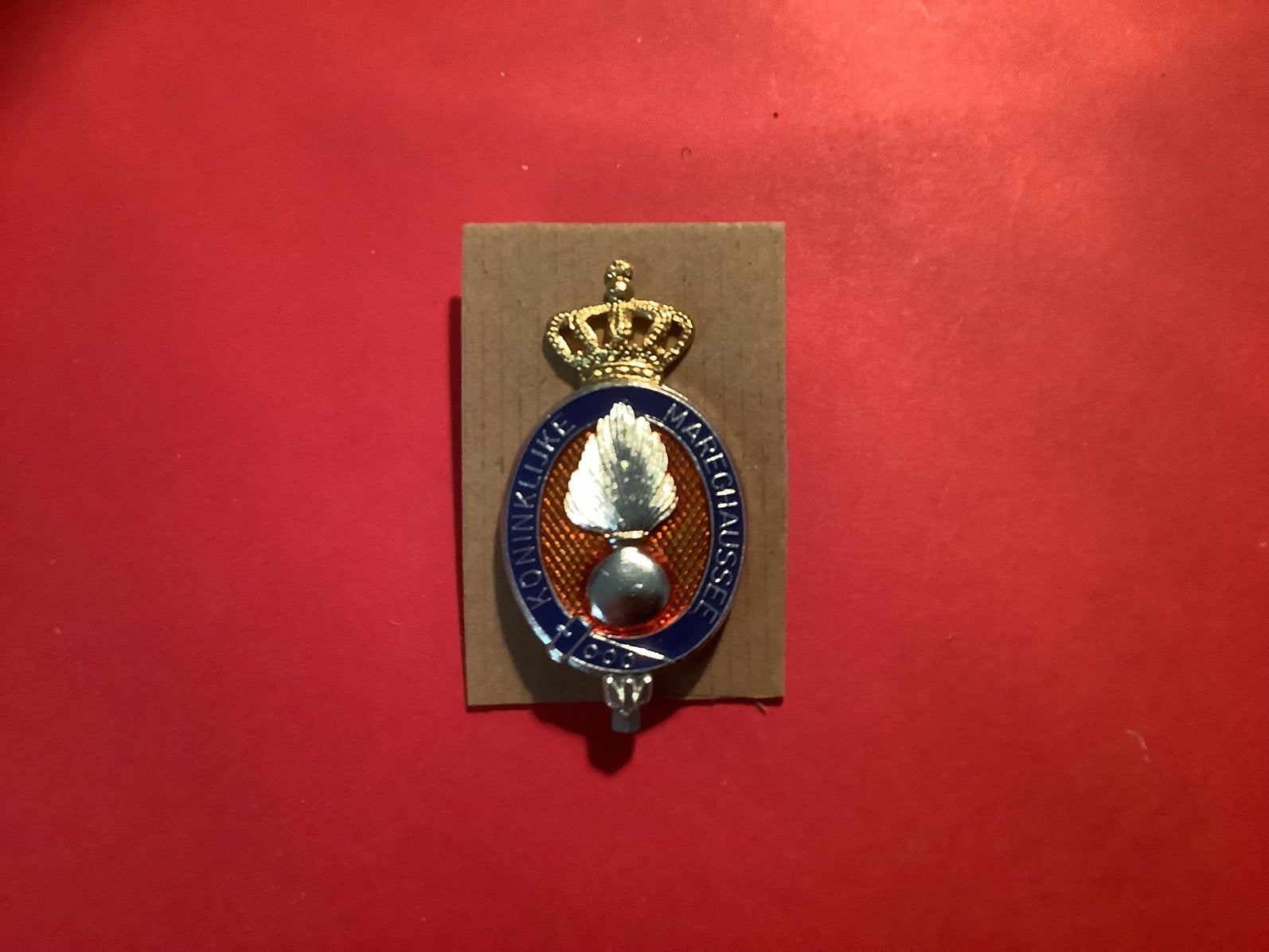 Kmar Baret/ Pet embleem, Ophalen of Verzenden, Landmacht, Nederland, Embleem of Badge