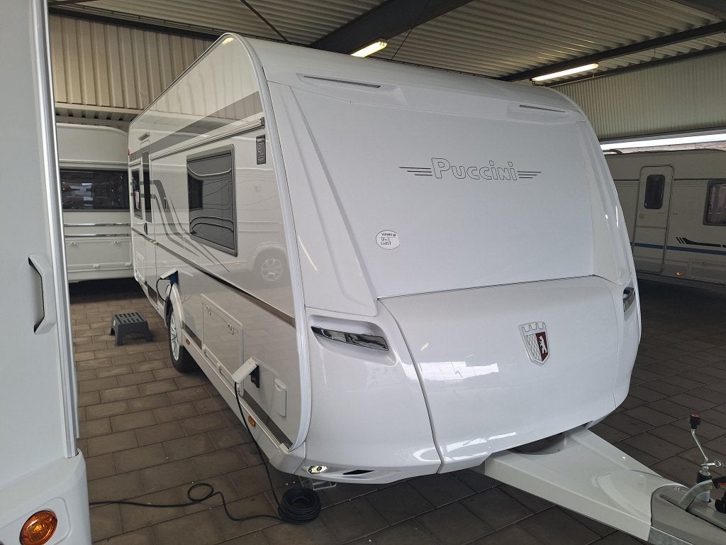 Tabbert Puccini 550 E 2.5 VOORRAAD VOORDEEL, Caravans en Kamperen, Rondzit, Tabbert, Overige typen, Tot en met 4