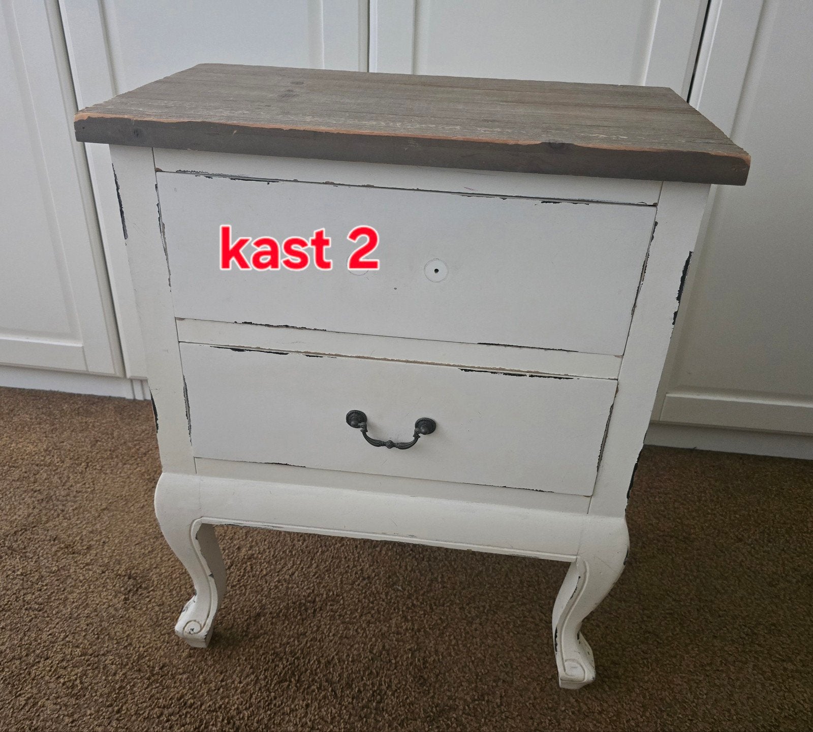 Brocante Look Kast - Charmant en Uniek, Ophalen, 100 tot 150 cm, 5 laden of meer, Minder dan 100 cm
