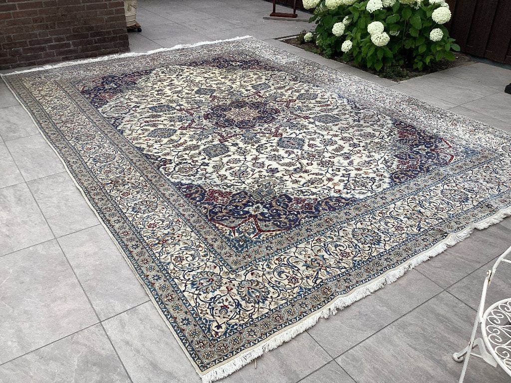 Vloerkleed perzisch naimwol met zijde 265x360, Ophalen