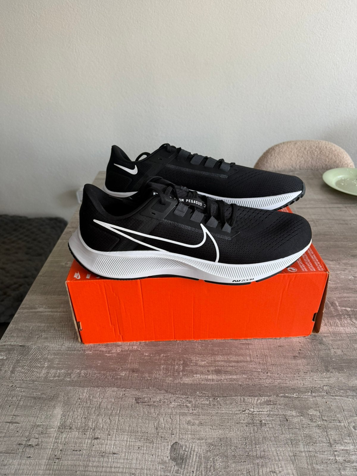 Nieuw paar nike air zoom pegasus 38 in maat 49,5 (49.5), Kleding | Heren, Schoenen, Zwart, Nieuw, Ophalen of Verzenden, Sneakers of Gympen