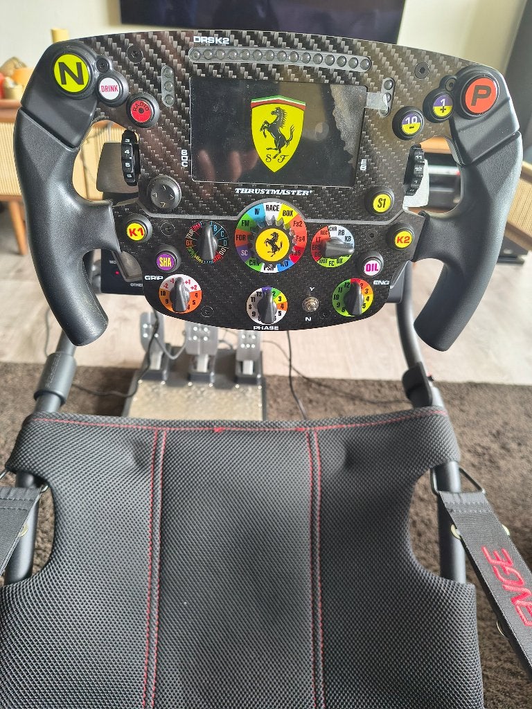 F1 set Thrustmaster GTII + SF1000 en tlcm pedalen, Force feedback, Ophalen, Gebruikt, Racestoel