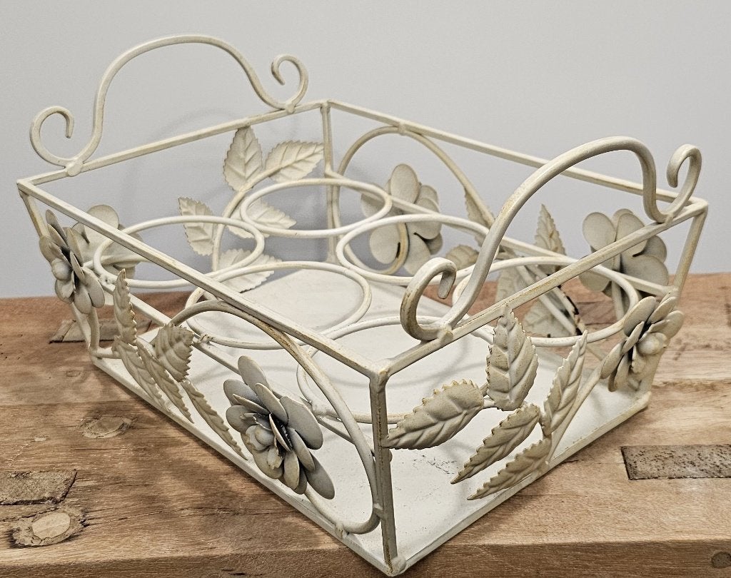 LEUK OUD BROCANT METALEN FLESSENREK, Ophalen of Verzenden