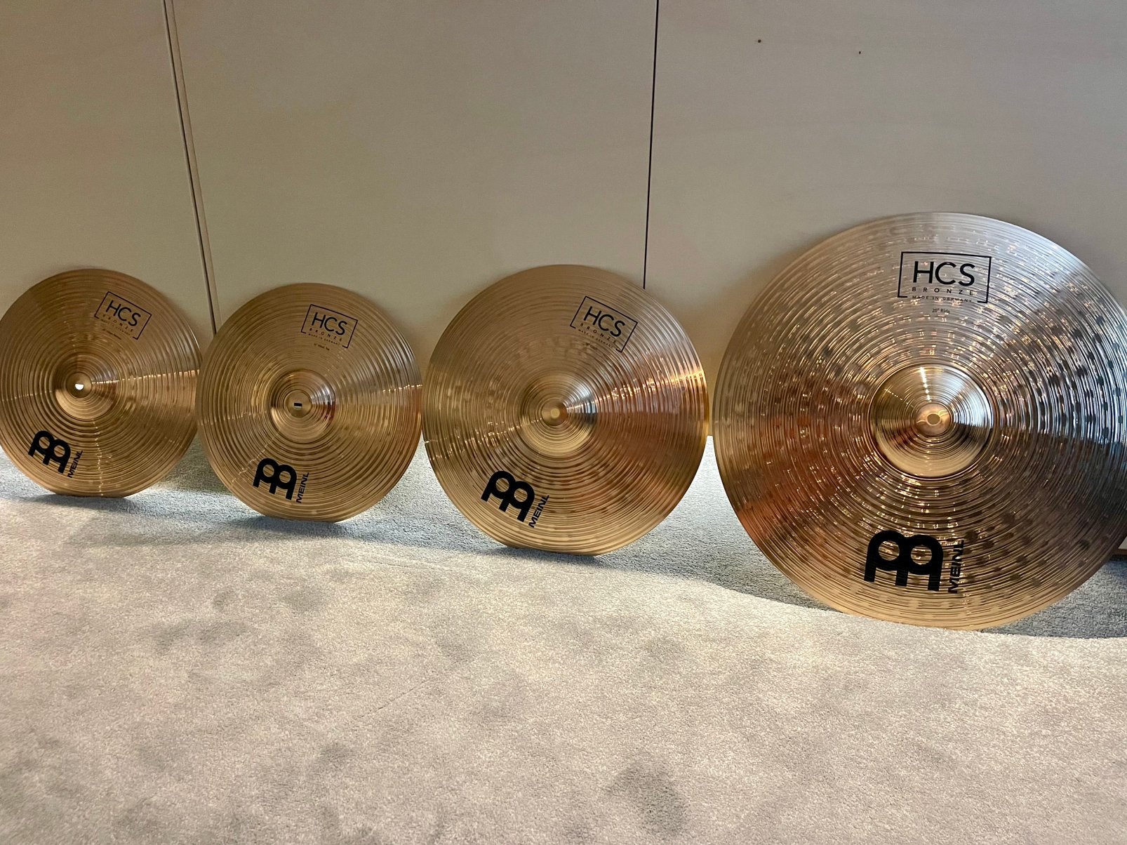 Meinl HCS Bronze bekken set. Nieuwe Cymbals!, Ophalen of Verzenden, Zo goed als nieuw, Drums of Percussie