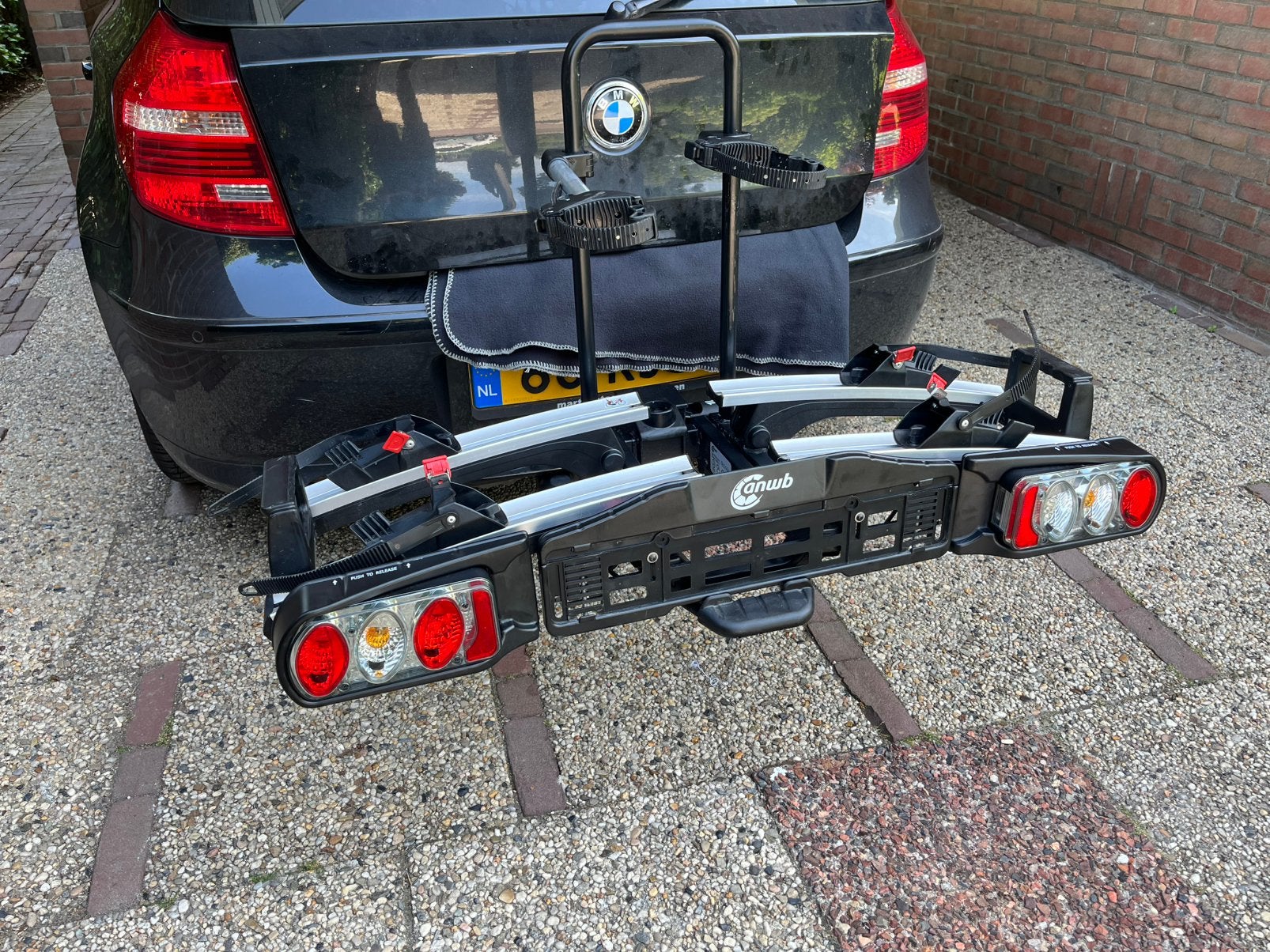 ANWB Touring Flex Plus II knikfietsdrager. 60 Kg (2 E-bikes), Auto diversen, Fietsendragers, Ophalen of Verzenden, Zo goed als nieuw