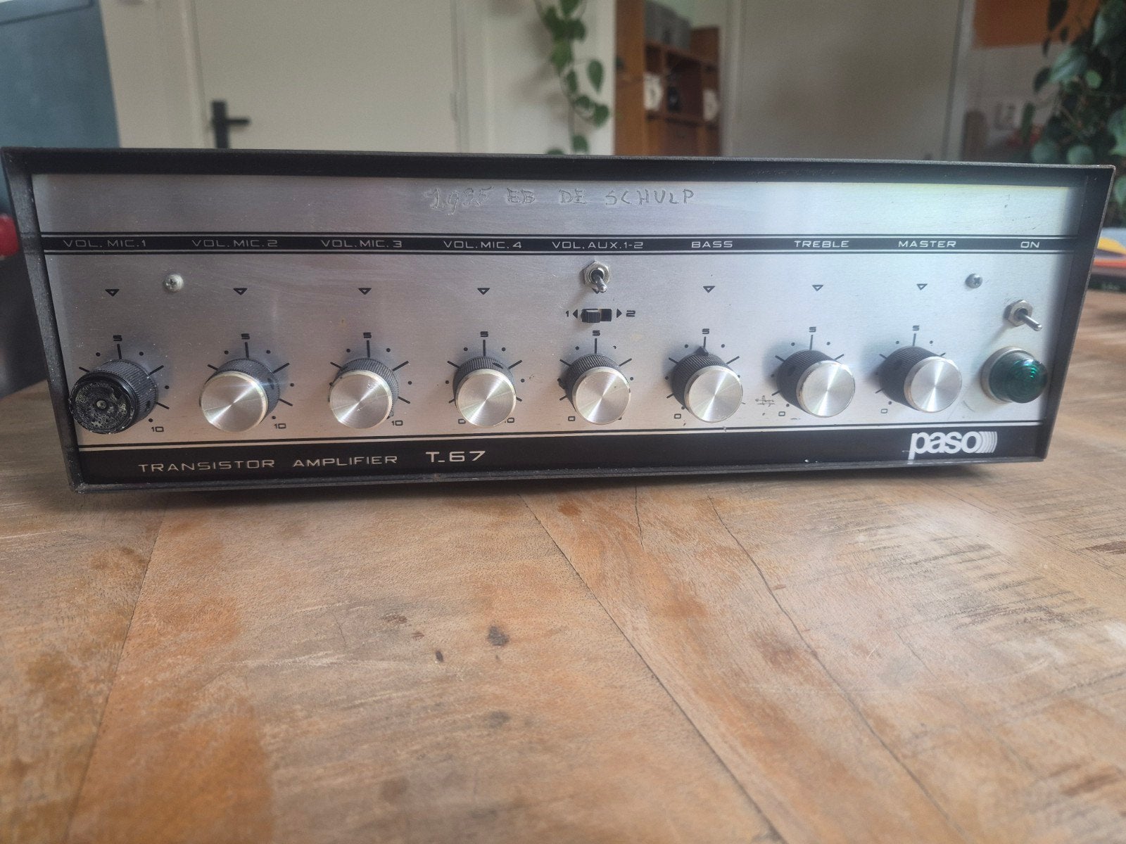 Paso T.67 Transistor Versterker - Vintage Audio, Overige merken, Ophalen of Verzenden, 60 tot 120 watt, Gebruikt