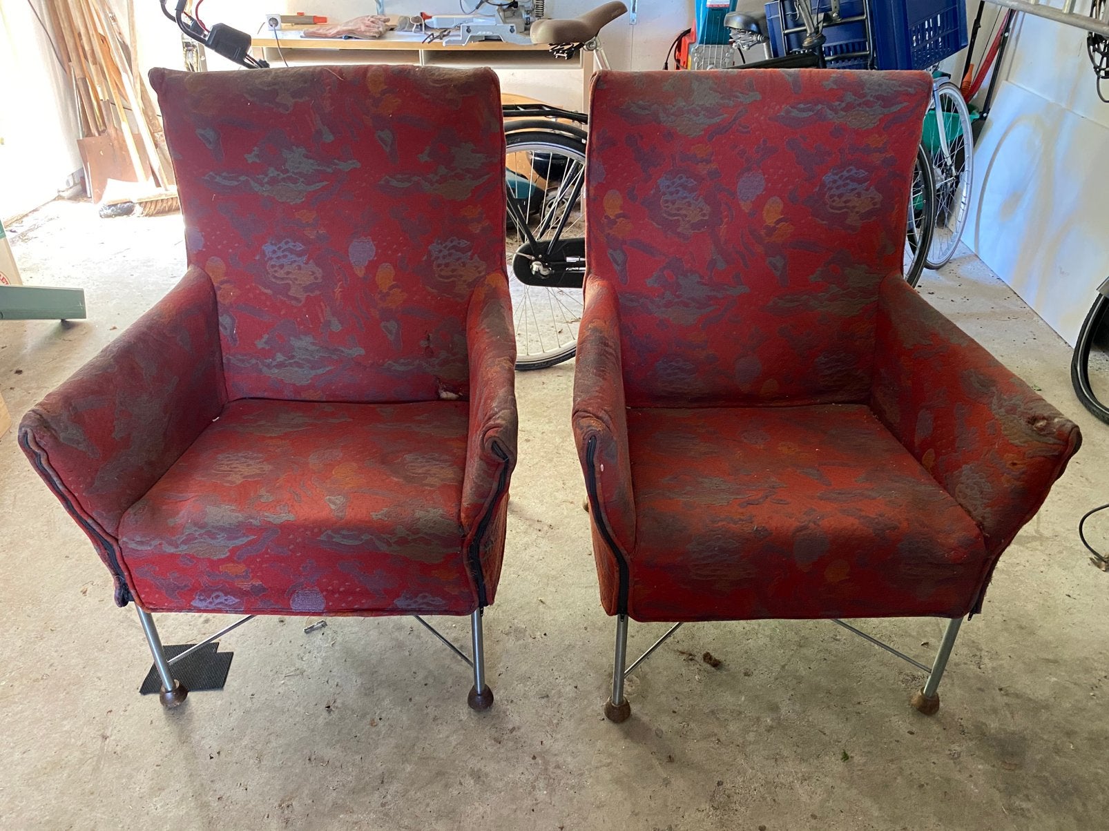 Twee Montis Charly fauteuils, Ophalen, Gebruikt, 75 tot 100 cm, Stof