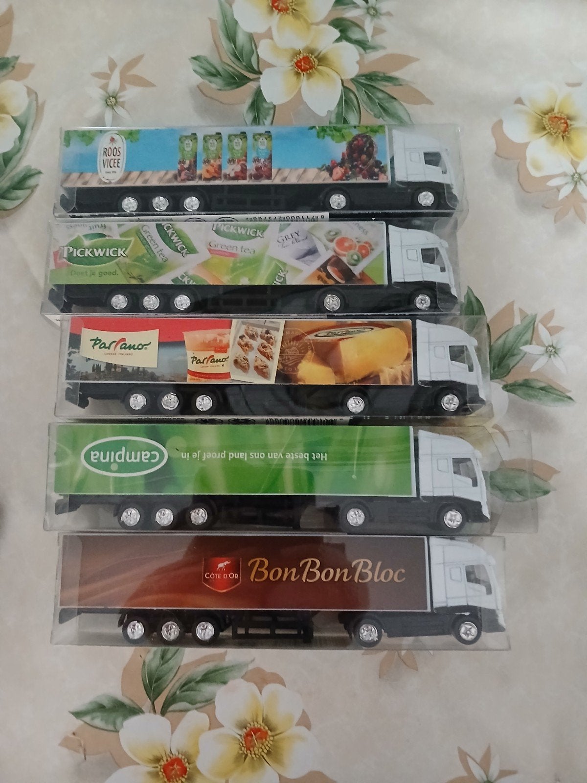 Verzameling van 5 Reclame Vrachtwagens - Voor de Verzamelaar, Ophalen of Verzenden, Nieuw, Auto's