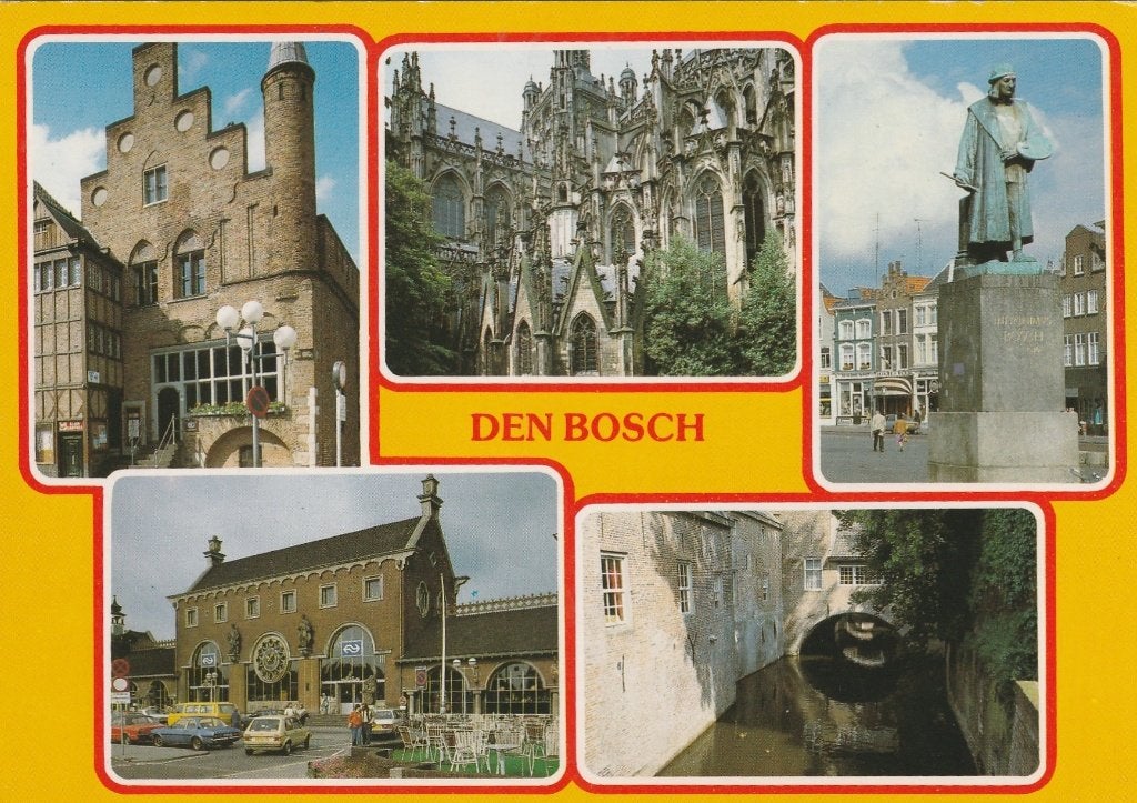 DEN BOSCH Moriaan Station Kerk Beeld Dieze, Verzamelen, Verzenden, 1980 tot heden, Gelopen, Noord-Brabant
