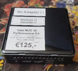 Intel NUC 10 Performance Kit (BXNUC10I3FNK2) No Adapter !, Computers en Software, Gebruikt, Intel Core i3-10Th Gen (No SSD/RAM/Kabel)
