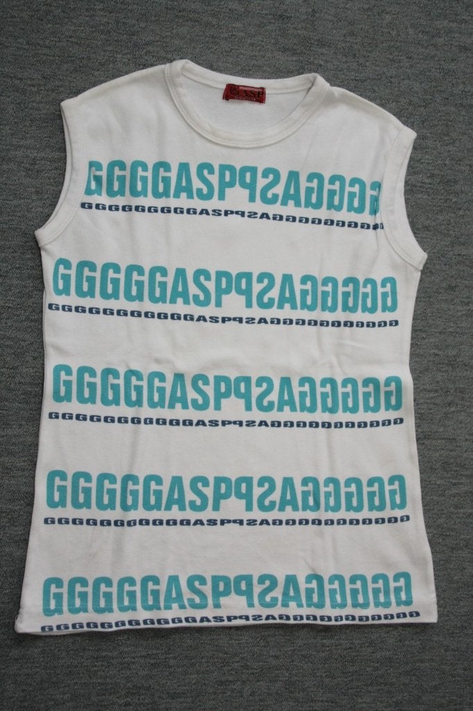 T-shirt, mouwloos. Merk: GASP. Maat Small., Ophalen of Verzenden, Zo goed als nieuw, Maat 46 (S) of kleiner, Wit