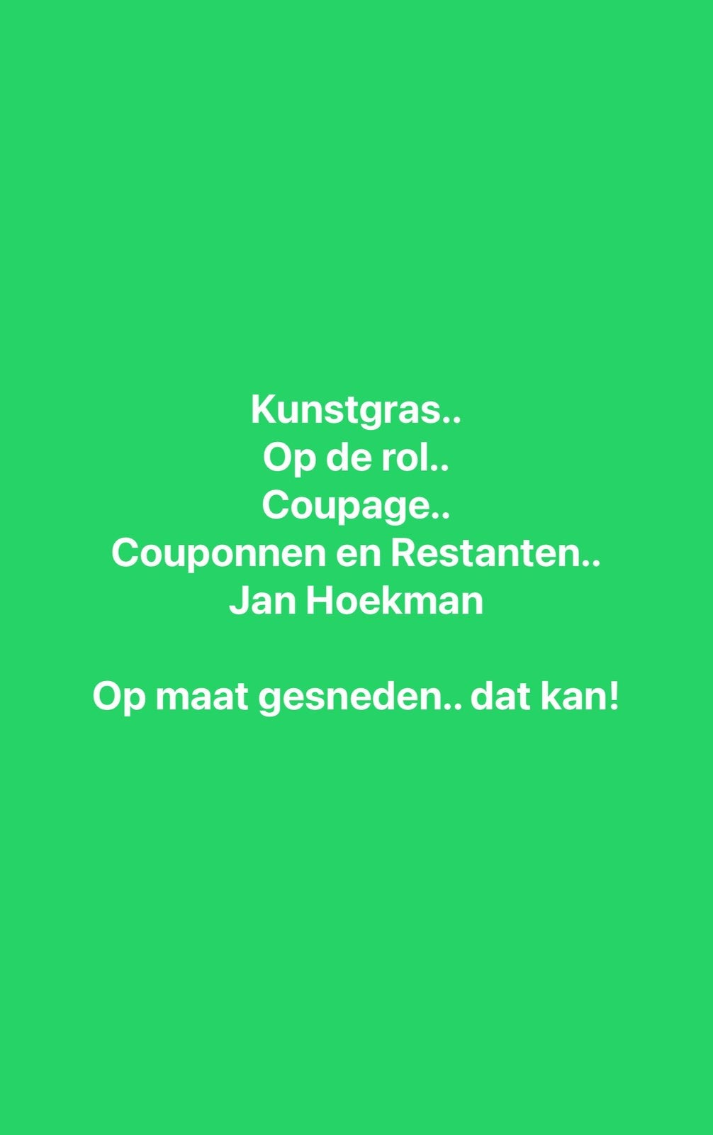 Kunstgras…bij Jan Kootwijkerbroek, Ophalen of Verzenden, Nieuw, 20 m² of meer