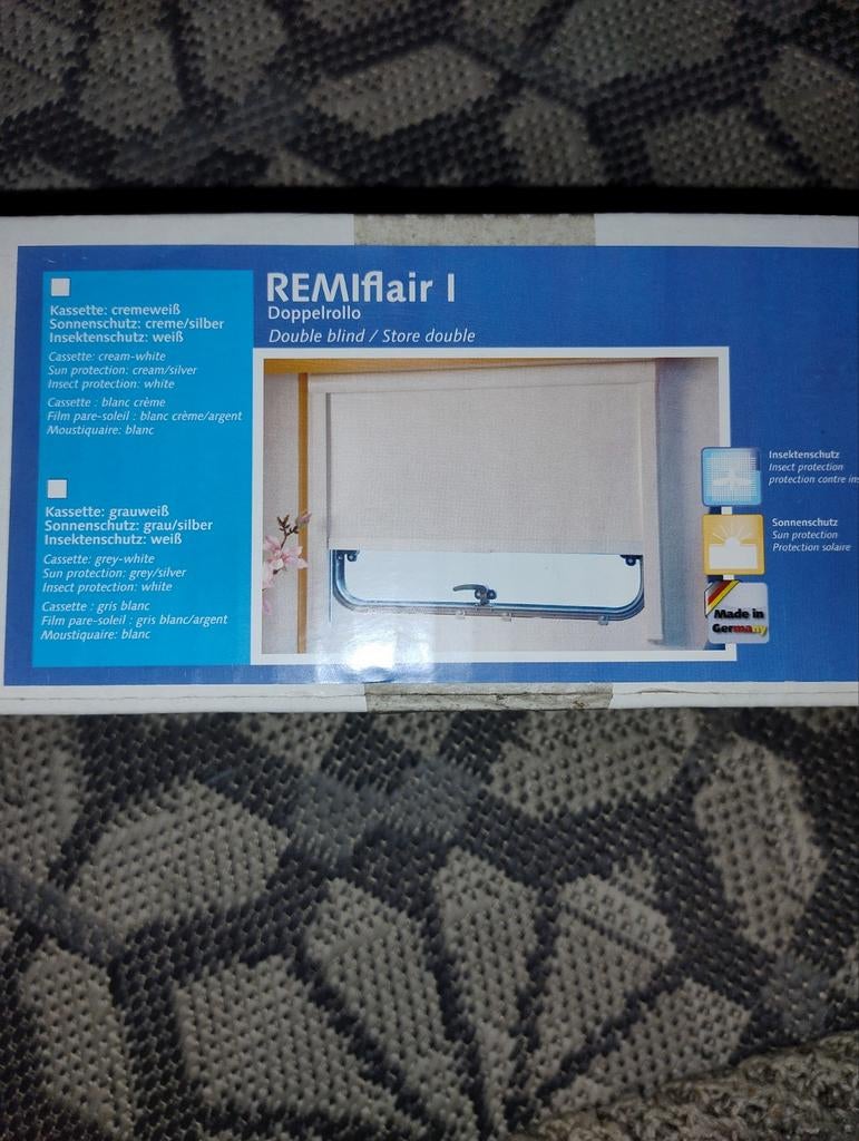 REMIflair I dubbel rolgordijn 84x63cm nieuw in doos, Caravans en Kamperen, Caravan accessoires, Ophalen, Nieuw