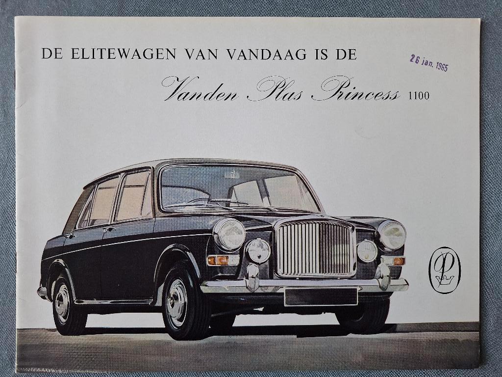 Brochure VANDEN PLAS PRINCESS 1100 - 1965 NL, Verzenden, Gelezen, Overige merken