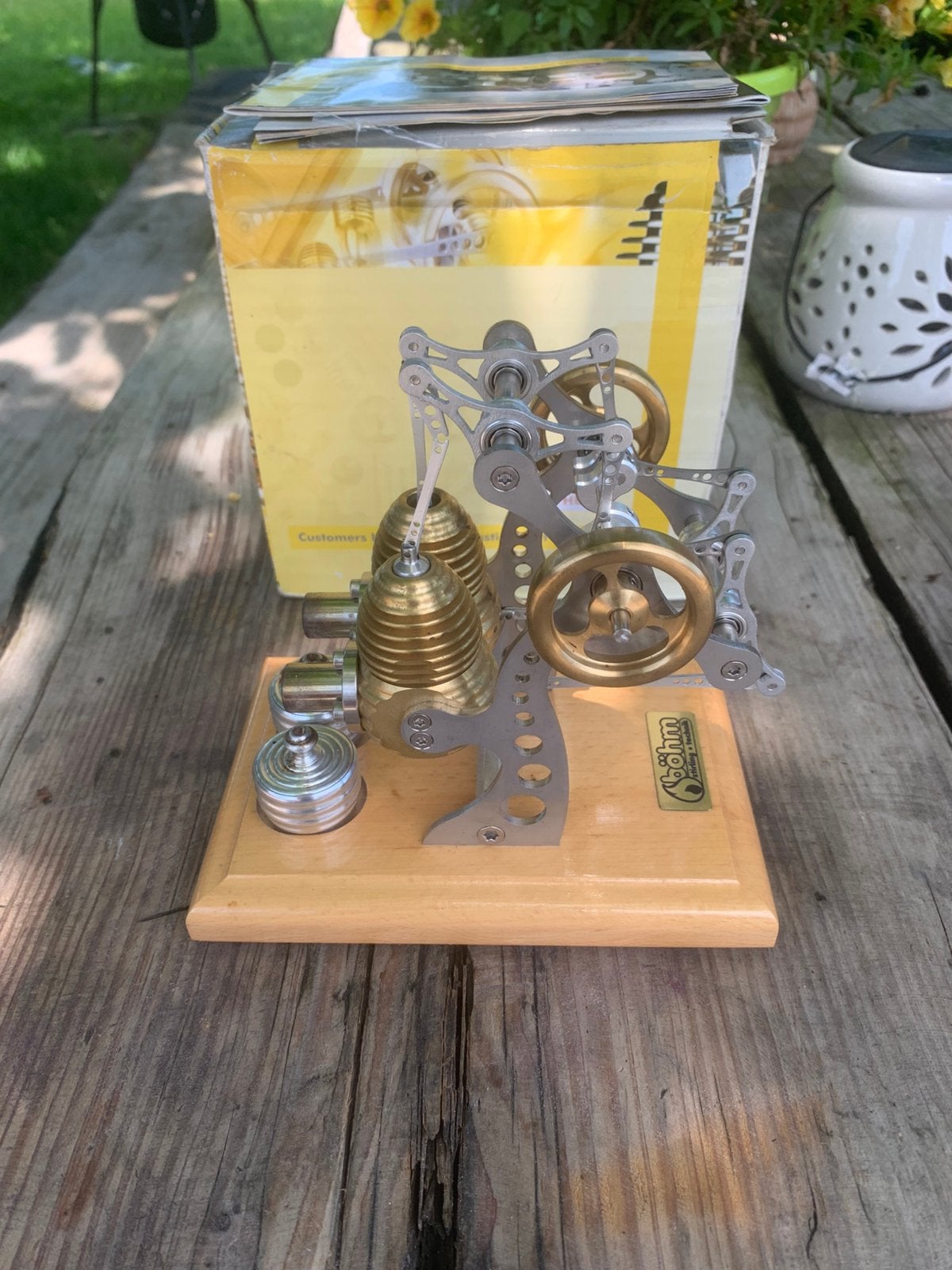 Vintage Böhm stirling HB 14 engine, Hobby en Vrije tijd, Modelbouw | Auto's en Voertuigen, Auto, Groter dan 1:32, Zo goed als nieuw