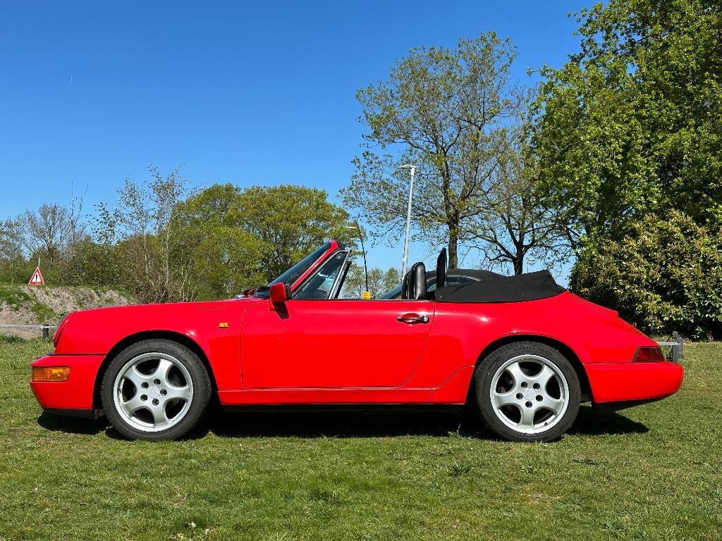 Porsche 911 Carrera 3.2 Cabriolet - 964 optiek - G50 - 1988, Auto's, Zwart, Cabriolet, Bedrijf, Handgeschakeld