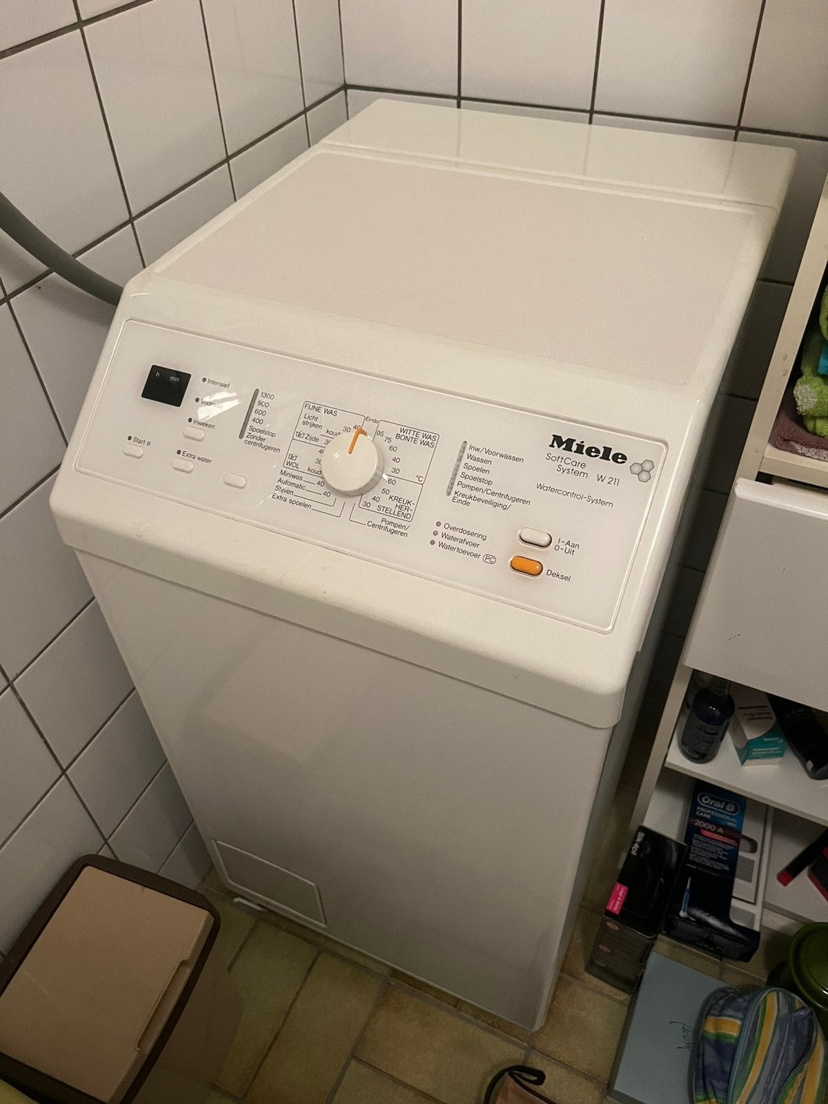 Miele boven lader, Witgoed en Apparatuur, Ophalen, Zo goed als nieuw, Minder dan 85 cm