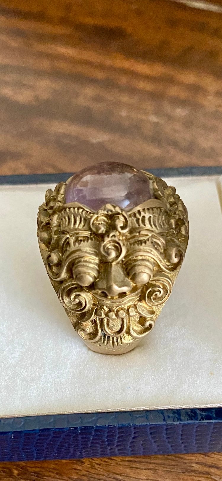 Balinese geel koperen ring Bali Balinese Indonesie, Overige materialen, Gebruikt, 20 of groter, Ophalen of Verzenden
