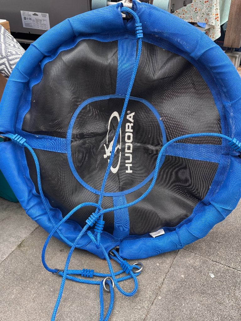 Hudora Schommelschotel - Blauw en Zwart, Ophalen, Gebruikt, Schommel