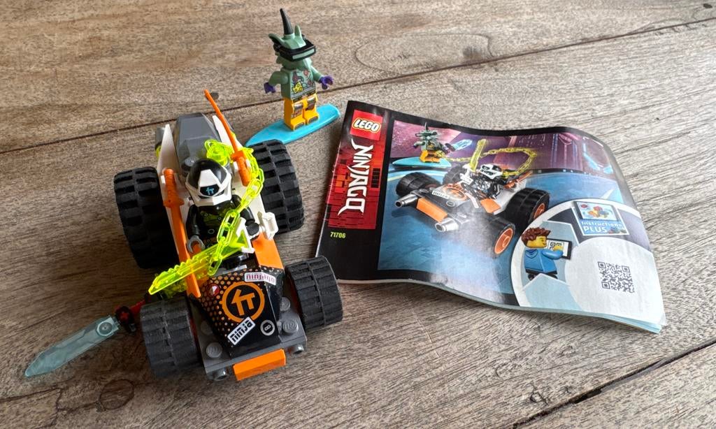 LEGO Ninjago 71706 Cole's Speeder Car met Minifiguren, Lego, Ophalen of Verzenden, Zo goed als nieuw, Compleet