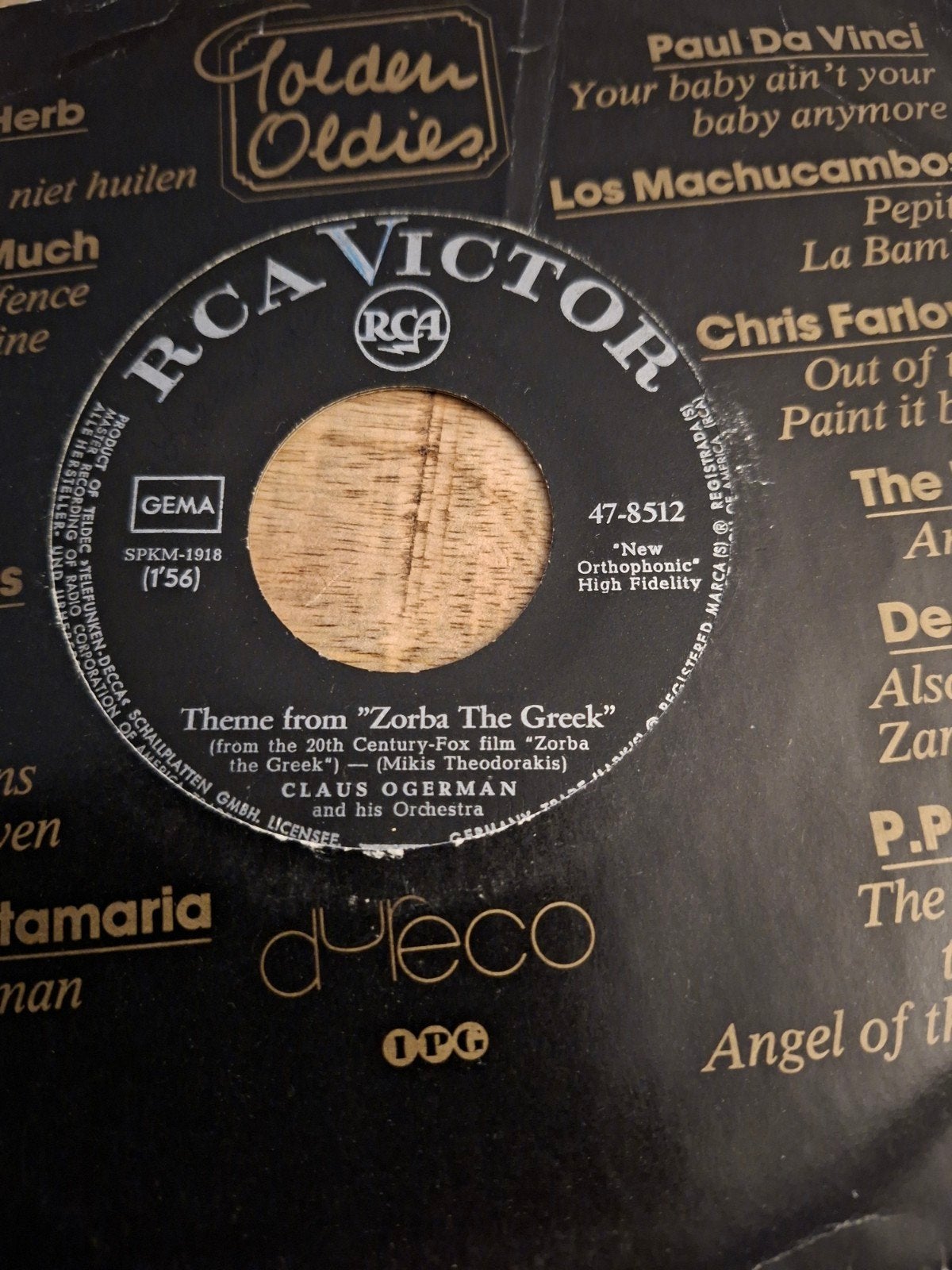 Claus ogerman / theme from zorba the greek, Ophalen of Verzenden, Zo goed als nieuw, Pop